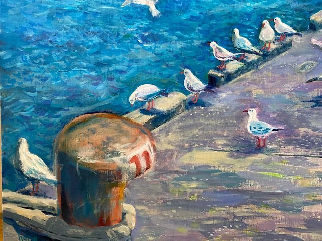 Detail of painting